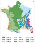 Zones de rusticité de France métropolitaine