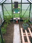 L'intérieur, j'ai repiqué tout de suite des poivrons et aubergines du jardin qui commençaient à faire grise mine.<br />Il me reste à aménager des étagéres et installer l'éclairage.