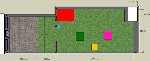 Le plan 3D du jardin actuel