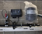 local technique avec pompage. Sonde, coffret, ballon