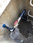 vanne d'arrêt puis clapet anti pollution
