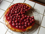 tarte cerises du verger  sur pâte sablée