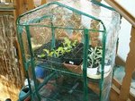 La serre de balcon et sa housse en PVC