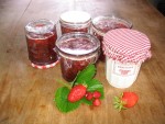 mes confitures, fraises et fraises des bois !