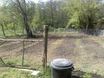 Le potager encore vide..