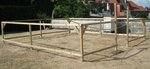Serre/potager en construction