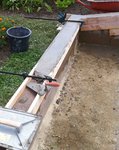 mise en place du béton