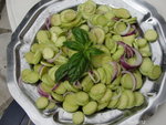 Macération 1h<br />ensuite on ajoute tous les ingrédients,d'une salade composé !!qué bonno!!
