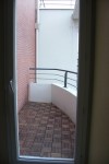 Terrasse n°1, orientée plein nord<br />Vue sans aucun aménagement