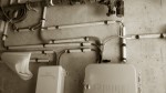 programmateur PRO-C + relais + EVnne maitresse RAIN BIRD ; les électrovannes de réseaux sont dans le jardin. (Désolé la photo est à l'envers, je ne sais pas pourquoi)