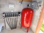 Vue générale de l'installation dans le local technique