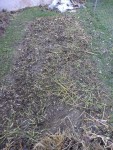 Une fois broyé,il ne reste pas grand chose mais sa va suffire avant les plantations.