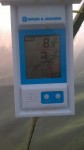 Même dans le tunnel il ne faisait pas très chaud à 7h,pas plus de 3.2°C et 1.6°C de min pendant la nuit.