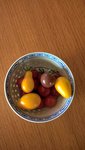 Cerise rouge,micro tom,poire jaune,cerise noire!!!<br />Que des tomates cerises!