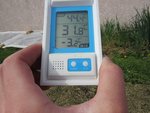 Voici ce que le thermomètre mini maxi à enregistré la nuit dernière.<br />En revanche cette après midi au soleil il fait bien chaud.